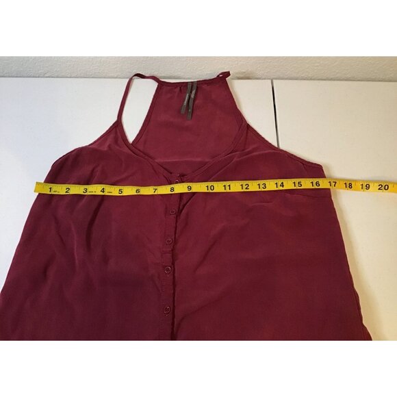 ANTHROPOLOGIE - WOMEN FRONT BUTTON CLOSURE SOLID HOLTER TANK TOP SIZE X- SMALL - Picture 5 of 8